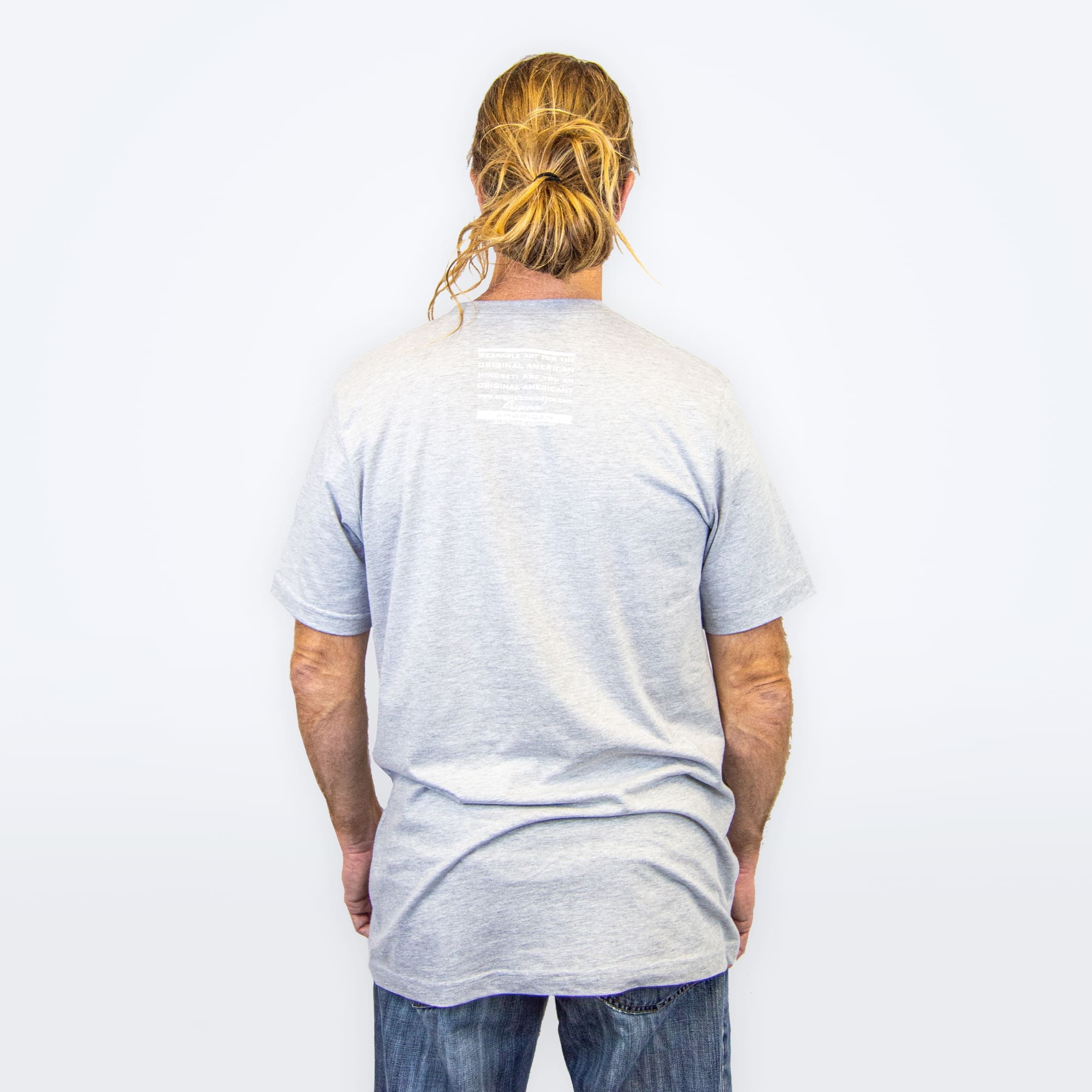 logo gray model back